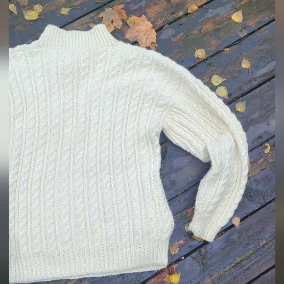 Hand Knit  Cable Knit Sweater - Picture 5 of 10